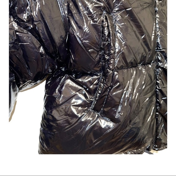 Zara Combination Puffer Black Jacket Woman Size S - Picture 7 of 10